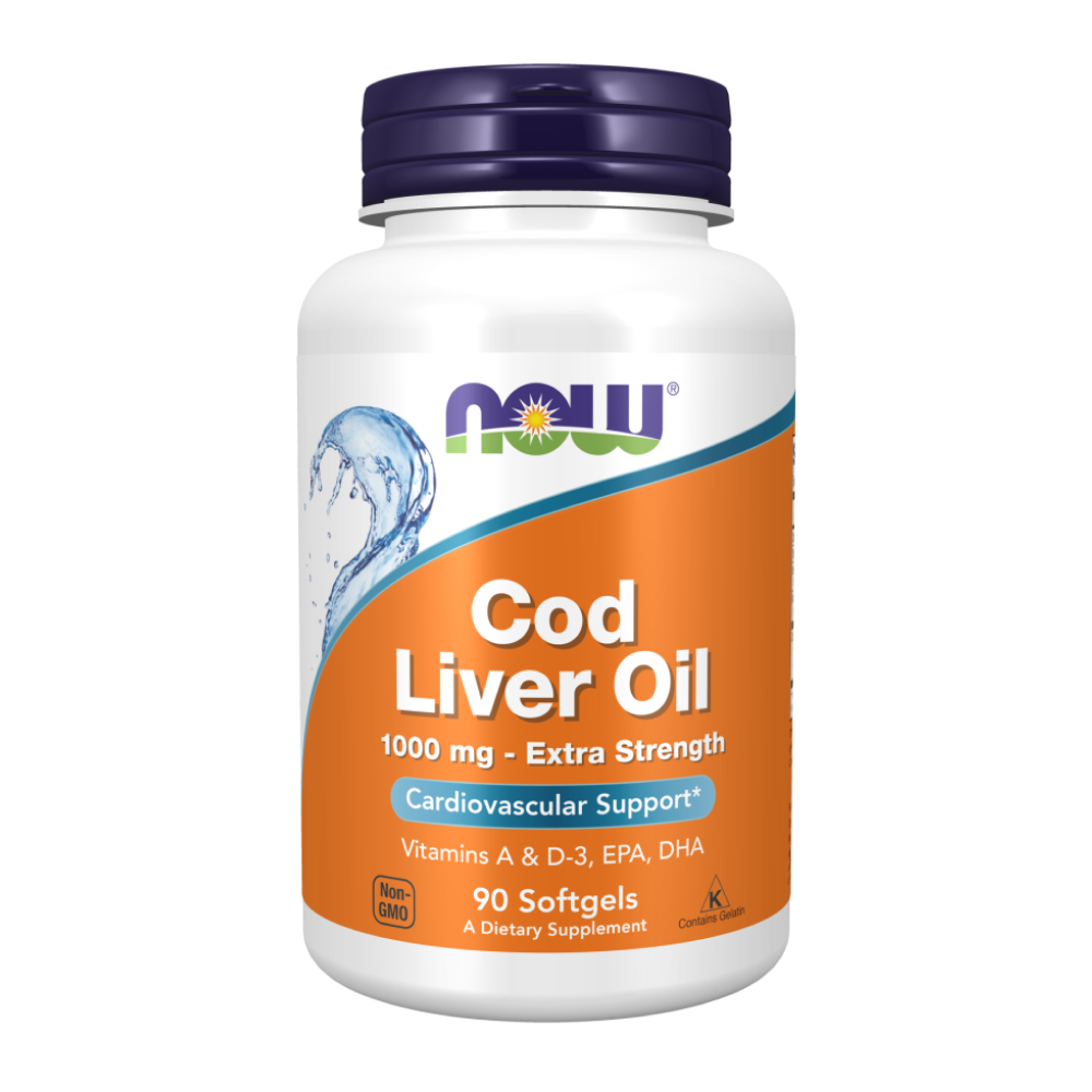 Жир печени трески, Cod Liver Oil 1000 mg, Now Foods, 90 капсул