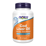 Жир печени трески, Cod Liver Oil 1000 mg, Now Foods, 90 капсул 1