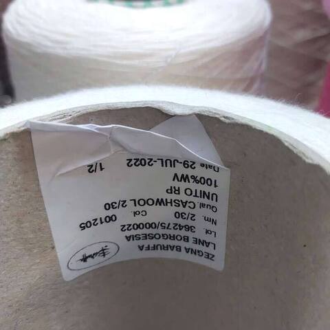 Меринос cashwool 2/30 Zegna Baruffa белый молочный
