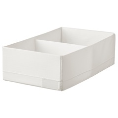 Органайзер IKEA STUK (СТУК), Полиэстер, Белый, 20x34x10 см