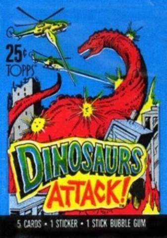 Dinosaurs Attack Collector Cards Pack || Коллекционные карточки Динозавры Атакуют 1988 год