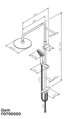 Душевая система ShowerSpot AM.PM GEM - F0790000