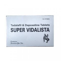 Препарат для усиления потенции и продления полового акта Super Vidalista 60 mg (10 шт.)