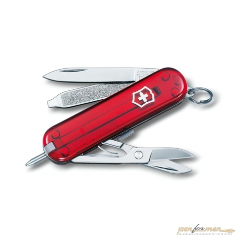 Нож Victorinox Signature Ruby 58мм 7 функций прозрачный красный (0.6225.T)