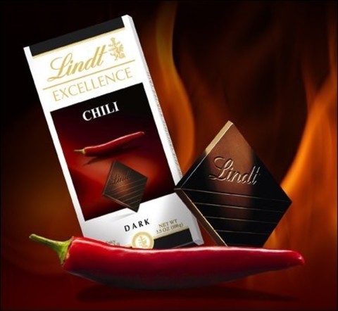 Şokolad \ Шоколад \ Chocolate Lindt Excellence Chilli Dark Chocolate, 100g