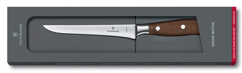 Нож кухонный Victorinox Grand Maitre (7.7300.15G) стальной обвалочный лезв.150мм прямая заточка дерево подар.коробка