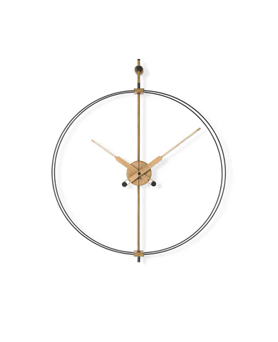 Часы Nomon BARCELONA PREMIUM MINI  (основание - фиберглас и дуб/стрелки - дуб/центр - дуб). D=66см, H=81см