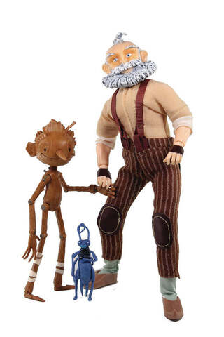 Фигурка Mego. Pinocchio: Geppetto, Pinocchio, Cricket
