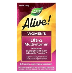 Nature's Way, Alive! Once Daily, ультра-эффективные мультивитамины для женщин, 60 таблеток