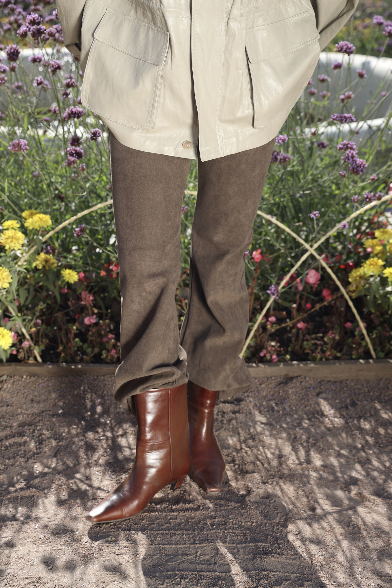 Брюки из замши PROJECT WAVE