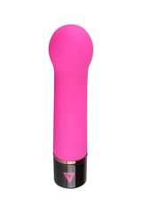 Розовый силиконовый мини-вибратор Lil Gspot - 13 см. - 