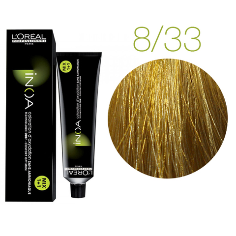 L'Oreal Professionnel INOA 8.33 (Светлый блондин золотистый экстра) - Краска для волос