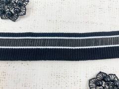 Подвязы трикотажные, ш. 3 см, L 100 см, чёрный