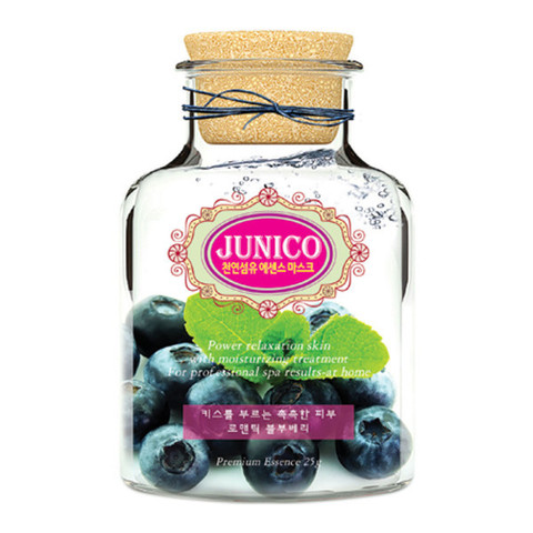 МЖ Junico Маска тканевая c экстрактом черники Junico Blueberry Essence Mask 25гр