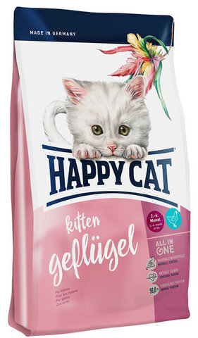 купить Happy Cat Supreme Kitten Geflugel сухой корм для котят с 5-и недель до 6 месяцев с птицей