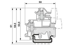 UKK 3-MSTB-5,08 BU-Двухъярусные клеммы