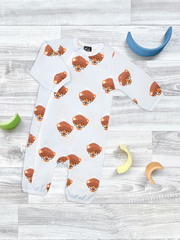 Утеплённый комбинезон Mjölk Тигрята, на окантовке