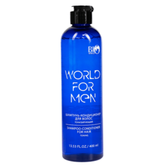 Bio World WORLD FOR MEN Шампунь-кондиционер для волос Тонизирующий , 400 мл
