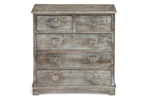 Комод с 5 ящиками Amour 74*74*38 см - Натуральный антик - купить 3