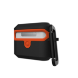 UAG Standard Issue Hard Case 001 for AirPods Pro 1 & 2 Black / Orange (Чёрный / Оранжевый)10243F114097