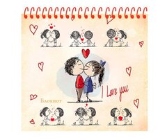 Блокнот А6 128 листов клетка Проф-Пресс 