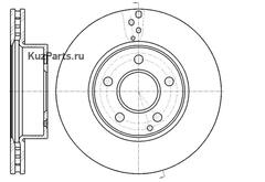 Диск тормозной вентилируемый G-brake  GR-20721