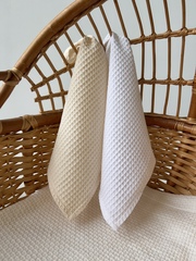 Комплект вафельных салфеток для кормления (ваниль+экрю)