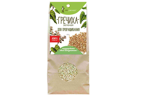 Гречка зеленая ЭкоФермер, 500г