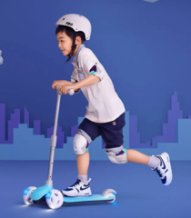 Детский кикборд Xiaomi Rice Rabbit Scooter Blue (Голубой)