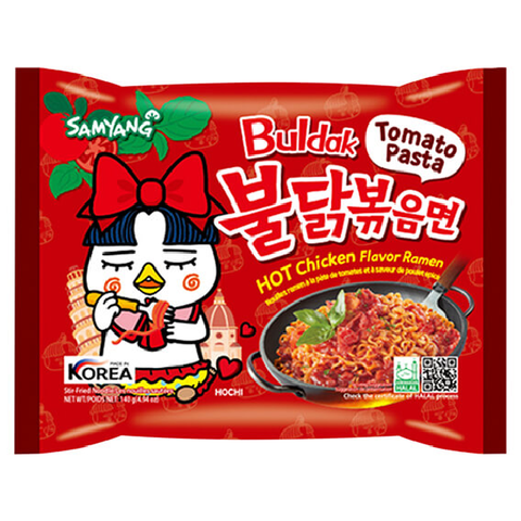 Лапша со вкусом курицы в томатной пасте Samyang, 140 гр