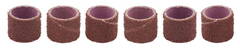 ЗУБР 6 шт, 12.5 мм, L-12.7, P 80, набор абразивных шлифовальных втулок (35918)