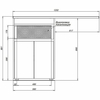 Aquanet 239210 Тумба c раковиной Токио 120 R напольная 1 ящик 2 фасада цвет белый глянец (239210)