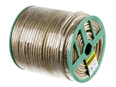 STAYER 8 мм, L 100 м, стальной трос в полимерной оболочке (30410-80)