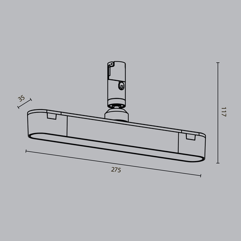 Трековый светильник Maytoni Basis rot TR202-1-10W3K-B