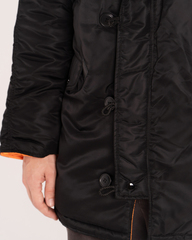 Парка Alpha Industries N-3B Slim Fit Black (Черная)