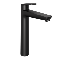 Смеситель для раковины Abelsberg Lineara UNF23509MB высокий, вулканический черный