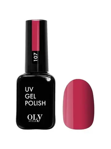 OLYSTYLE гель-лак для ногтей тон 107 гренадин 10мл