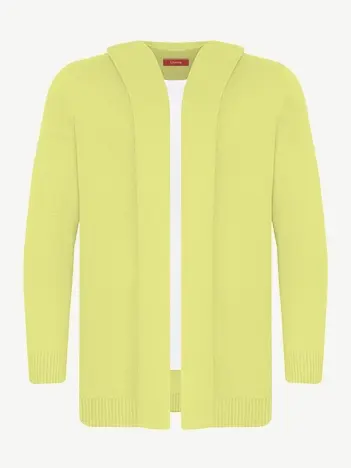 Кардиган с капюшоном из шелка