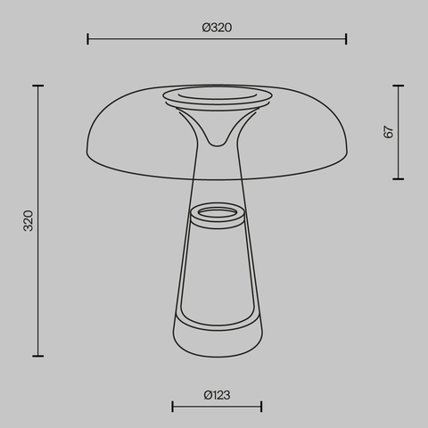 Настольная светодиодная лампа Maytoni Artefact MOD484TL-L8BK