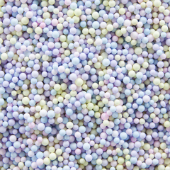 Шарики пенопласт, Цветной микс, Ассорти/Мультиколор, 2-4 мм, 10 гр.