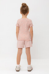 шорты  для девочки  КР 400417/дымчатая роза к545