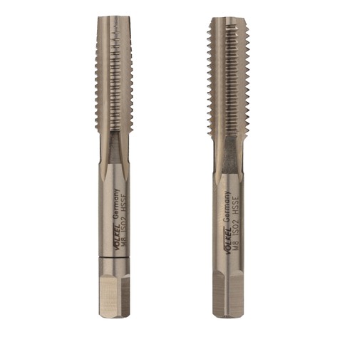Метчик М 8,0х1,25 (Комплект 2шт) DIN352 HSSE 6h 56мм a=4,9 Volkel 57342-2PC