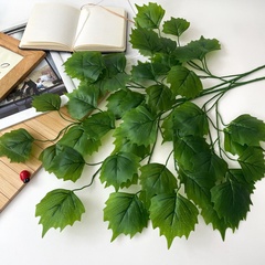 Осина, ветка искусственная, зеленая, 60 см, набор 2 шт.