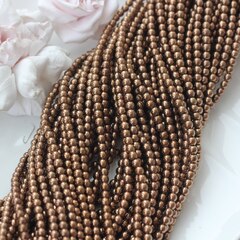 Гематин гематит, круглые бусины, 4 мм, шоколад, 1 нить, ГМ013