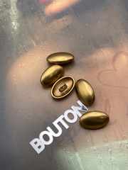 Пуговицы овальные бронзовые