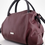 Сумка Саломея 278 наппа бордо + черный