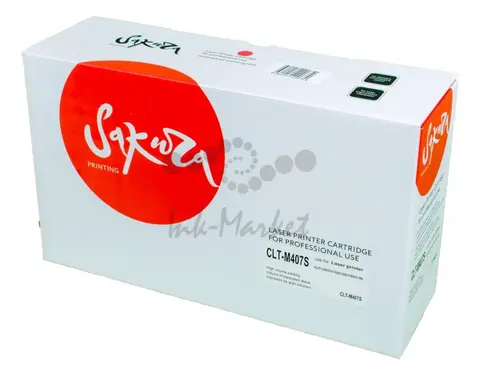 Картридж Sakura CLTM407S для Samsung, пурпурный, 1000 к.
