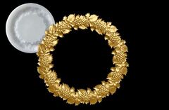 Силиконовый молд рамка Виноградная лоза большая