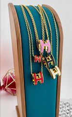 Колье с подвеской HERMES yellow VGOLD