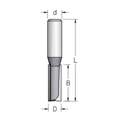 Фреза пазовая D12 B51 Z2 хвостовик 12_S WPW P281202